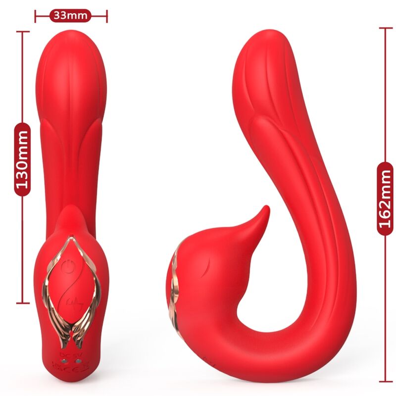 Armony Vibrador Delfin Multiposição e Efeito de Calor Vermelho
