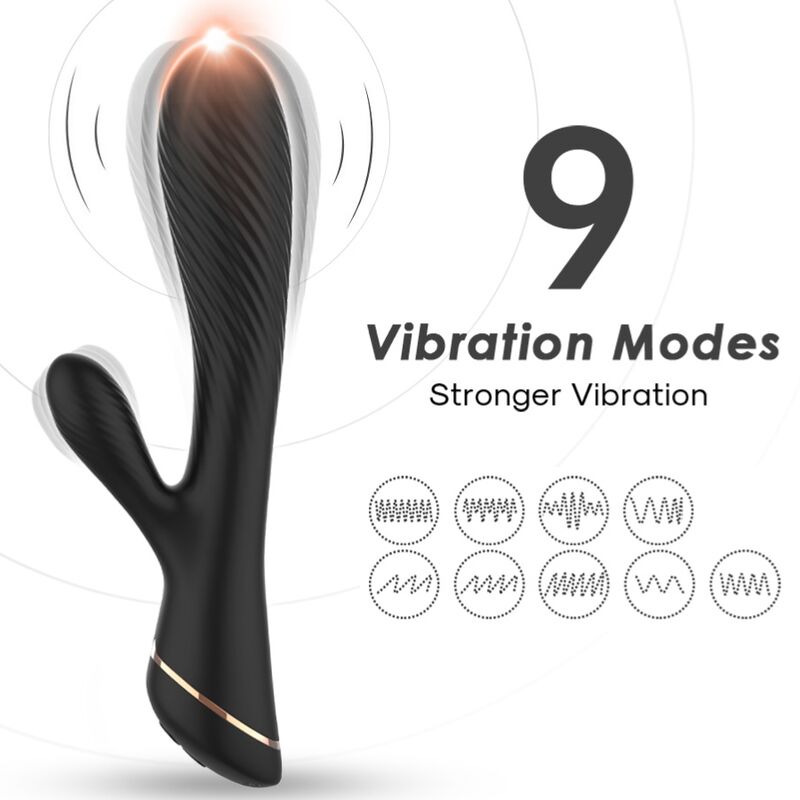Armony Vibrador Coelho Silicone Preto
