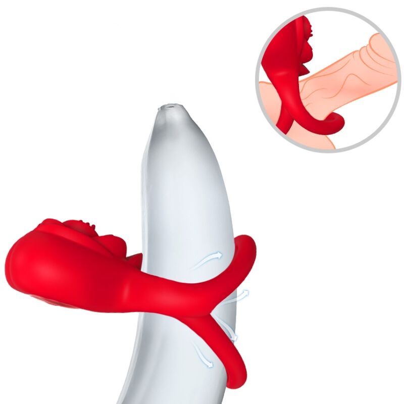 Armony Anel Vibrador Coração Vermelho