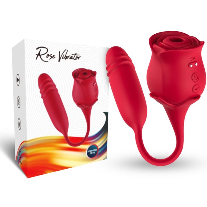 Armony Roseknigth Lamindo Clitor Vibrante e Vibrador Vermelho