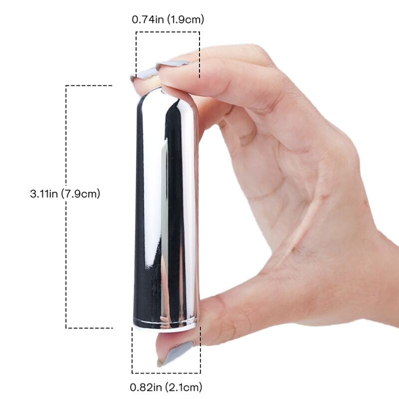 Armony Bala Vibrador Prata 2.1 Cm X 7.9 Cm