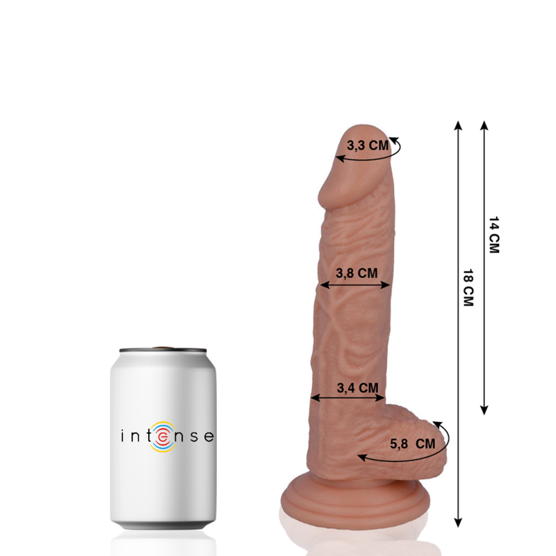 Mr Intense 11 Realistic Penis 18 Cm -o- 3.8 Cm