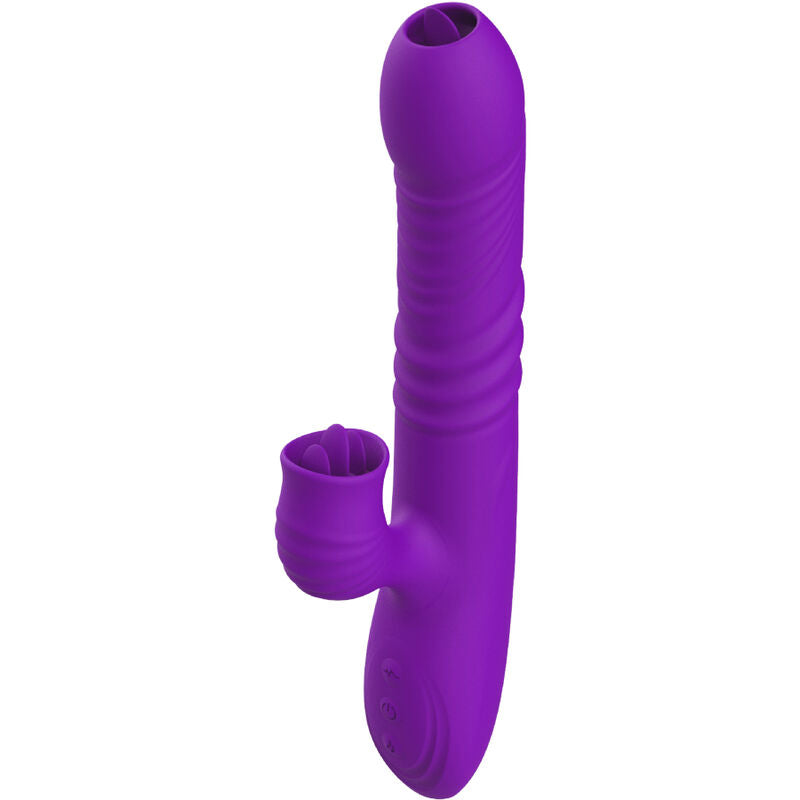 Armony Vibrador de Coelho Totalmente G Spot Com Efeito de Calor Violeta de Língua Estimulante