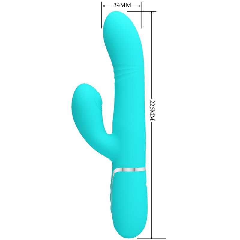 Pretty Love Vibrador Multifunção G-spot Aqua Verde
