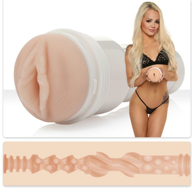 Fleshlight Elsa Jean Tasty + Lançamento Universal + Lubrificante Aqua Quality 50 Ml