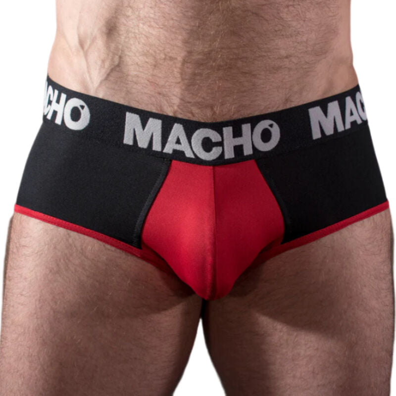 Macho Ms26n Slip Preto/vermelho L