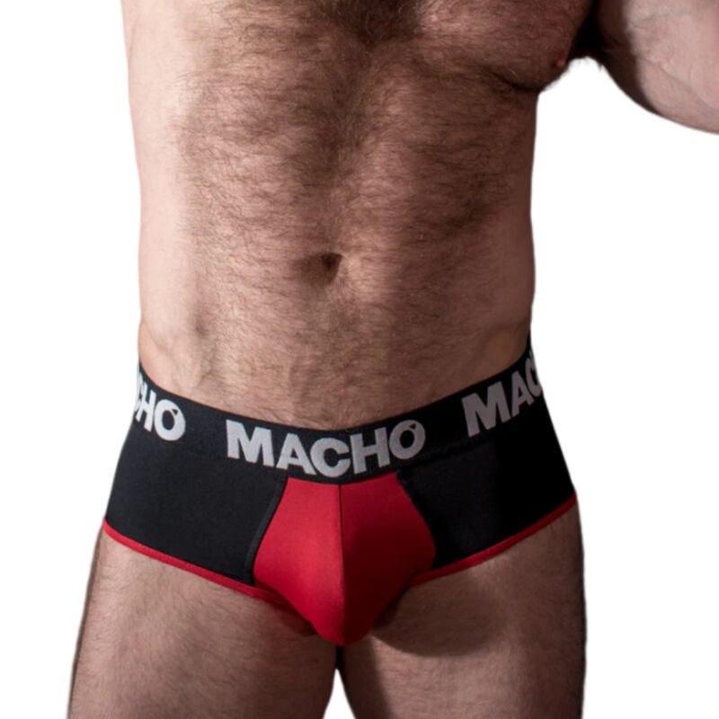 Macho Ms26n Slip Preto/vermelho Xl
