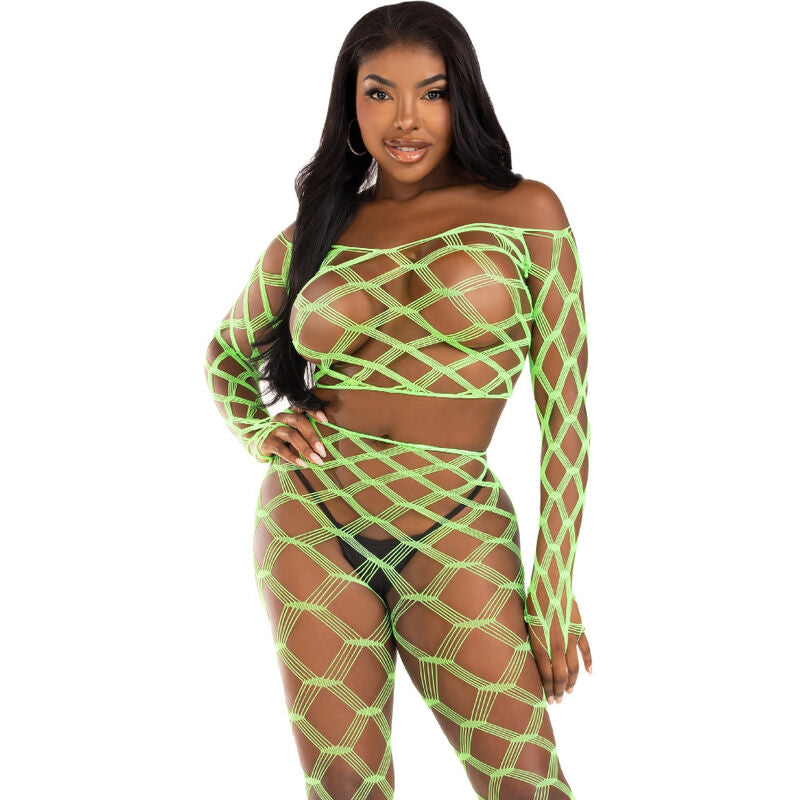 Leg Avenue Top & Leggins Hardcore Verde