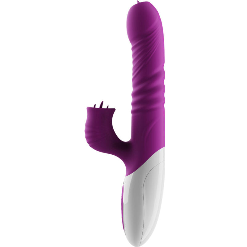 Armony Vibrador de Língua Dupla e Efeito de Calor Violeta de Empurro