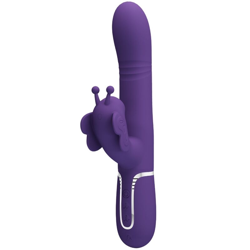 Pretty Love Vibrador Coelho Multifunções 4 Em 1 Borboleta Roxo