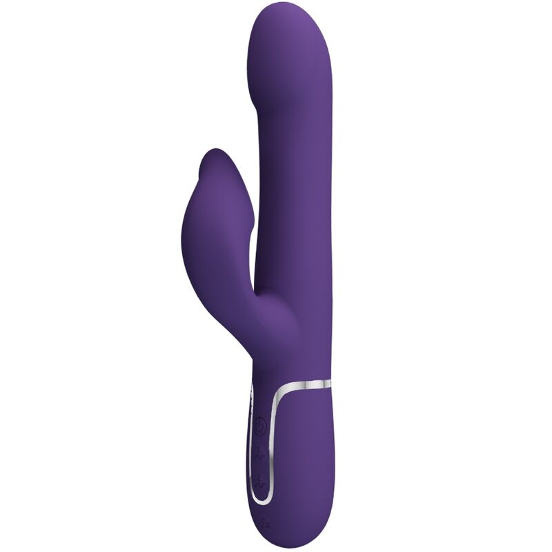 Pretty Love Zalin Vibrador de Coelho Pérolas 4 Em 1 Roxo