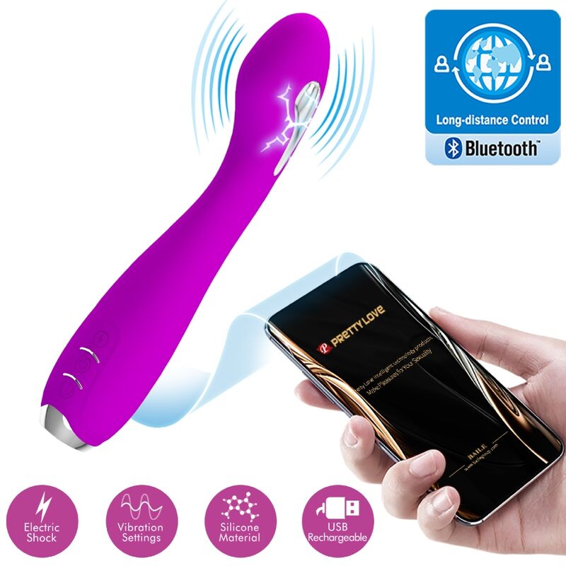 Pretty Love Hector Electroshock Vibrador Aplicativo Gratuito Violeta