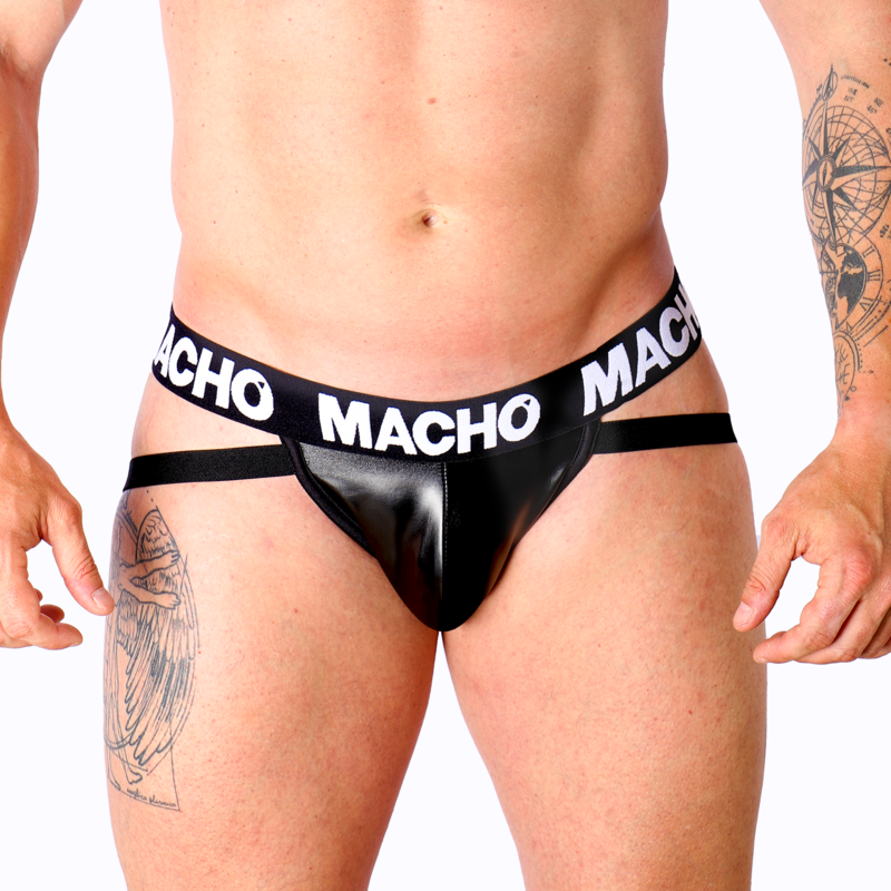 Macho Mx25nc Jock Couro Preto L