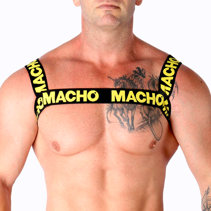 Macho - Arnês Duplo Amarelo