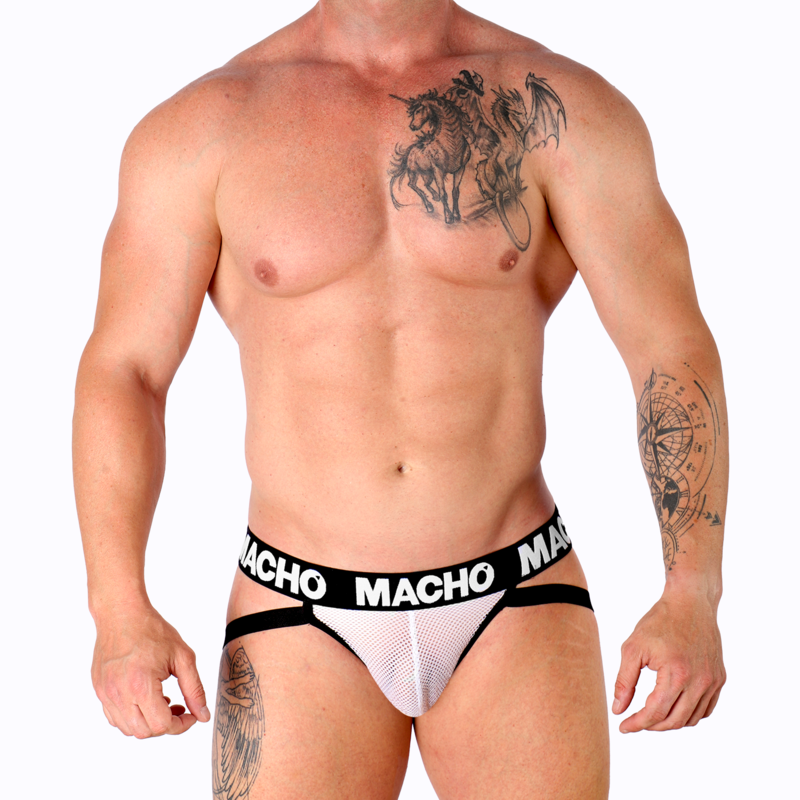 Macho Mx26x1 Jock Grid Branco M