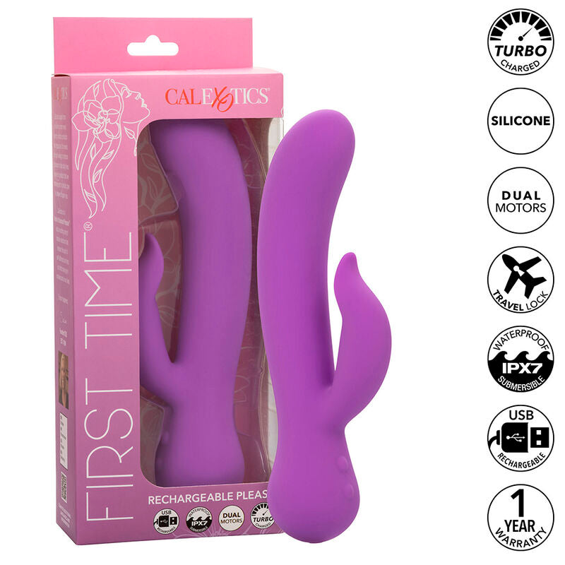 Calexotics First Time Vibrador Pleaser Recarregável Roxo