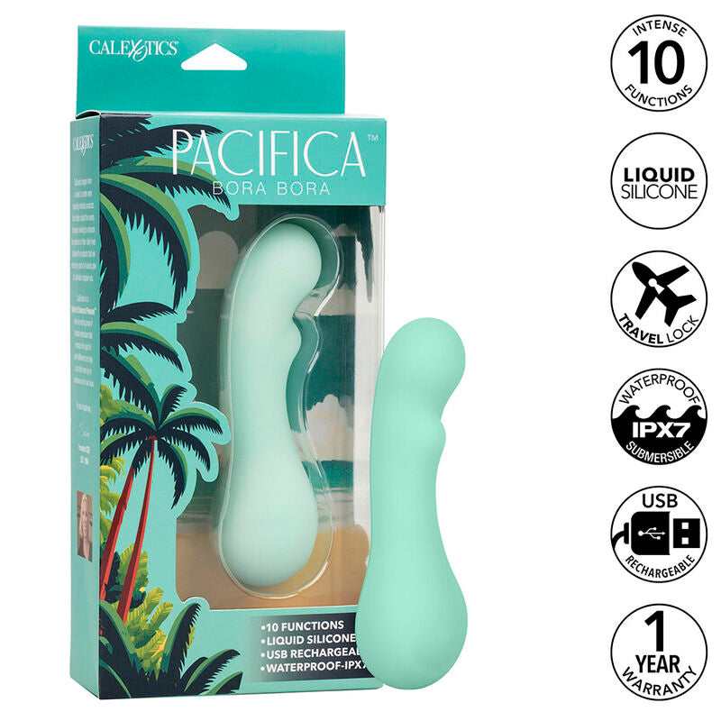 Calexotics Pacifica Bora Bora Estimulador Ponto G 10 Vibrações Aqua