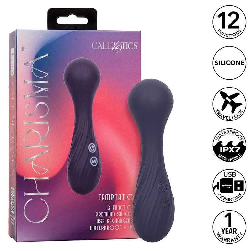 Calexotics Charisma Temptation Massager 12 Funções Roxo
