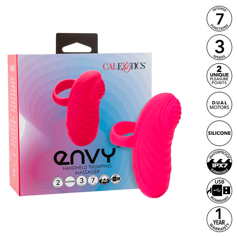 Calexotics Envy Handheld Rolling Ball Massager 7 Vibrações Rosa