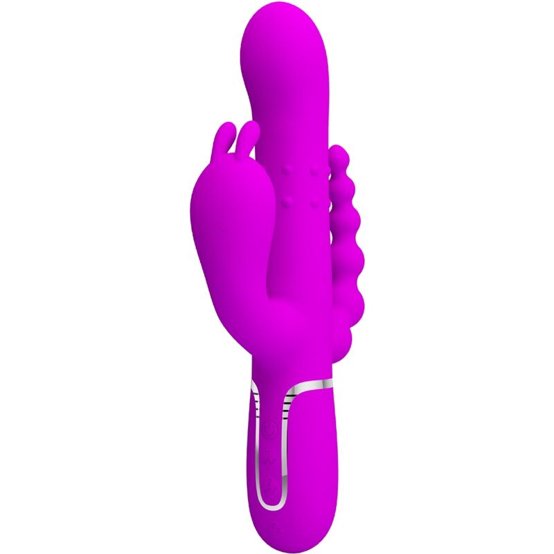Pretty Love Cammy Vibrador Triplo Multifuncional 4 Em 1 Rosa