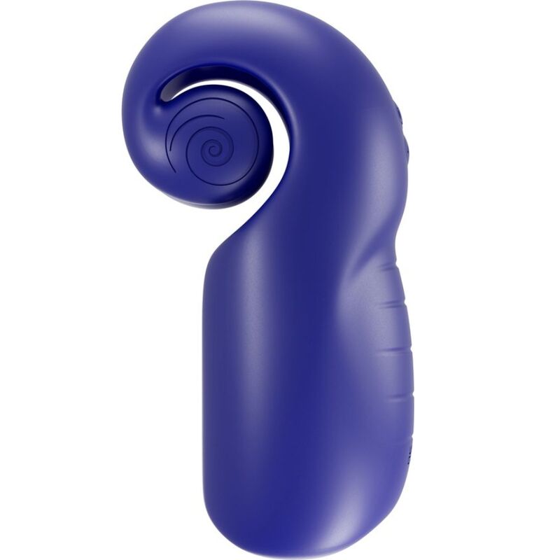 Snail Vibe Evo para Ele Masturbador Masculino Slide N'roll Azul Escuro