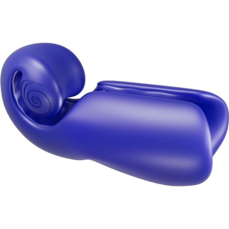 Snail Vibe Evo para Ele Masturbador Masculino Slide N'roll Azul Escuro