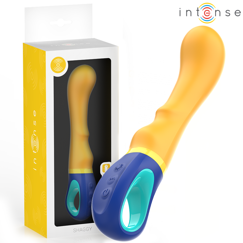 Intense Shaggy Vibrador G-spot Amarelo