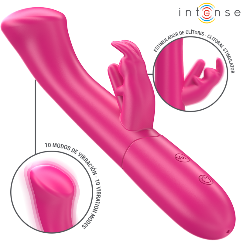 Intense Julieta Rabbit Vibrador 18,6 Cm 10 Vibrações Rosa