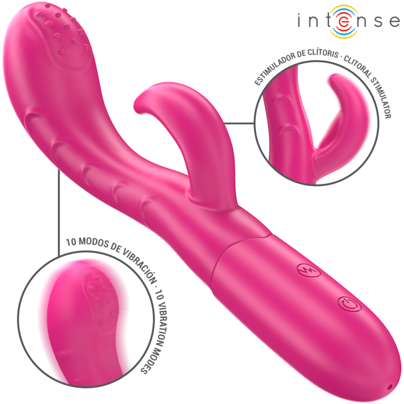 Intense Amara Vibrador Com Língua Estimulante 10 Vibrações Rosa