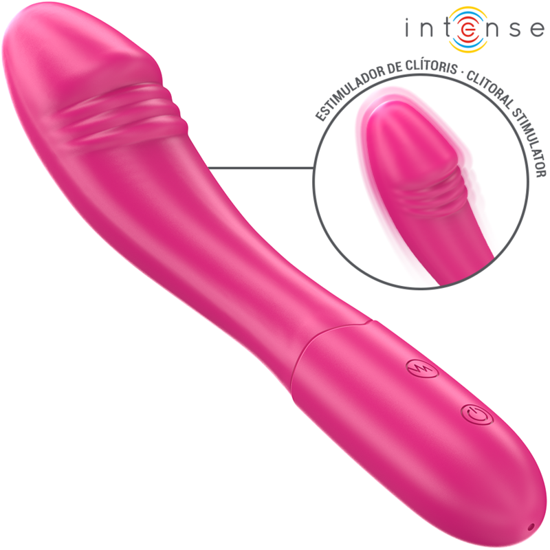 Intense Belinda Vibrador 19 Cm Flexível 10 Vibrações Rosa