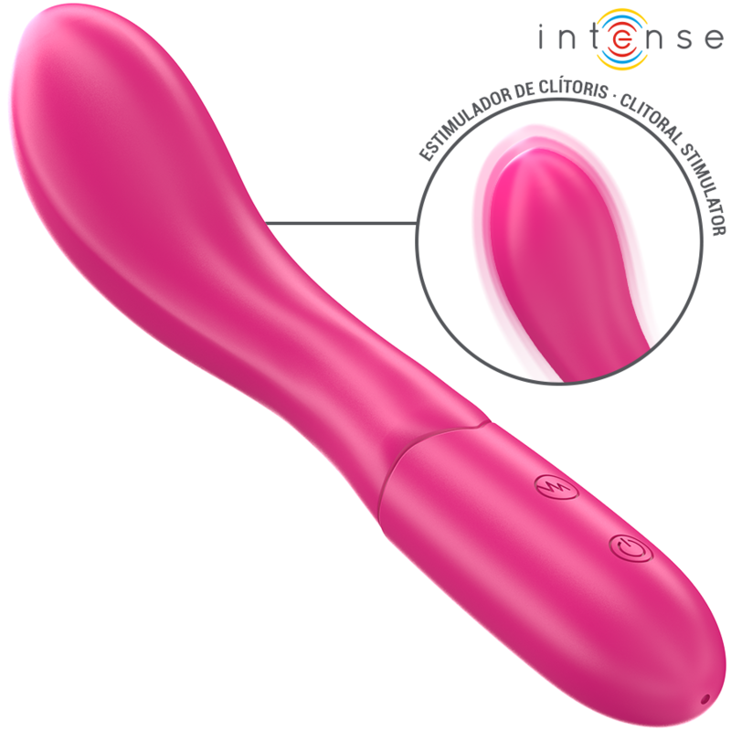 Intense Lisette Vibrador 19 Cm Flexível 10 Vibrações Rosa