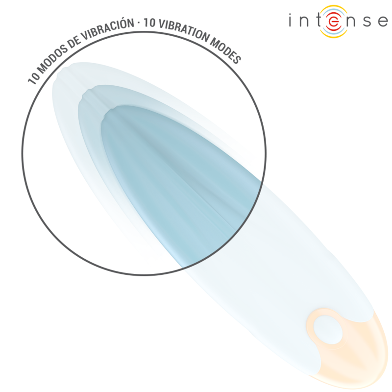 Intense Mike Vibrating Bullet 10 Vibrações Controle Remoto Azul