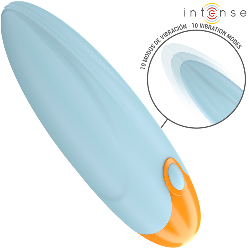 Intense Mike Vibrating Bullet 10 Vibrações Controle Remoto Azul