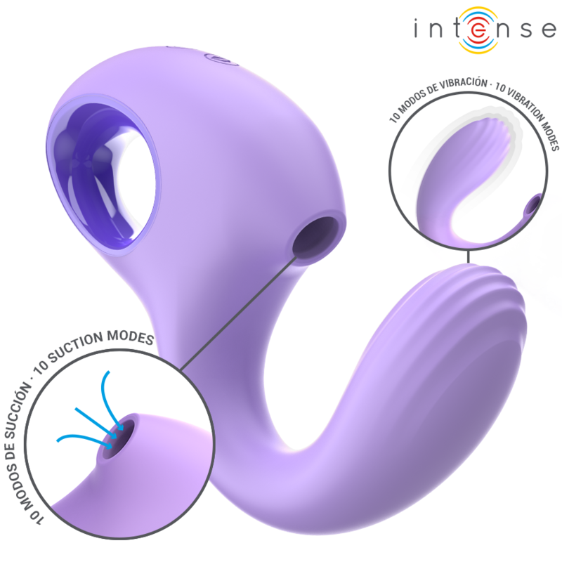 Intense Baxter Vibrador e Estimulador Violeta Controle Remoto