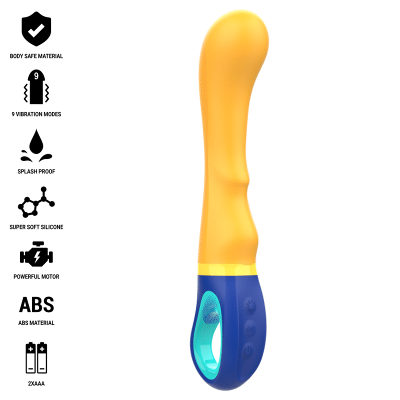 Intense Shaggy Vibrador G-spot Amarelo
