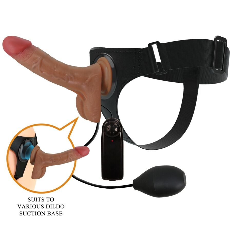 Pretty Love - cuecas Universal Com Dildo Vibratório e Squirting 15,5 cm Mulato