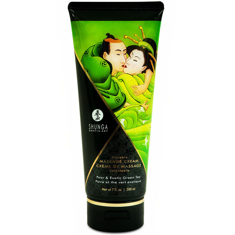 Shunga Creme de Massagem de Pera e Chá Verde 200 Ml