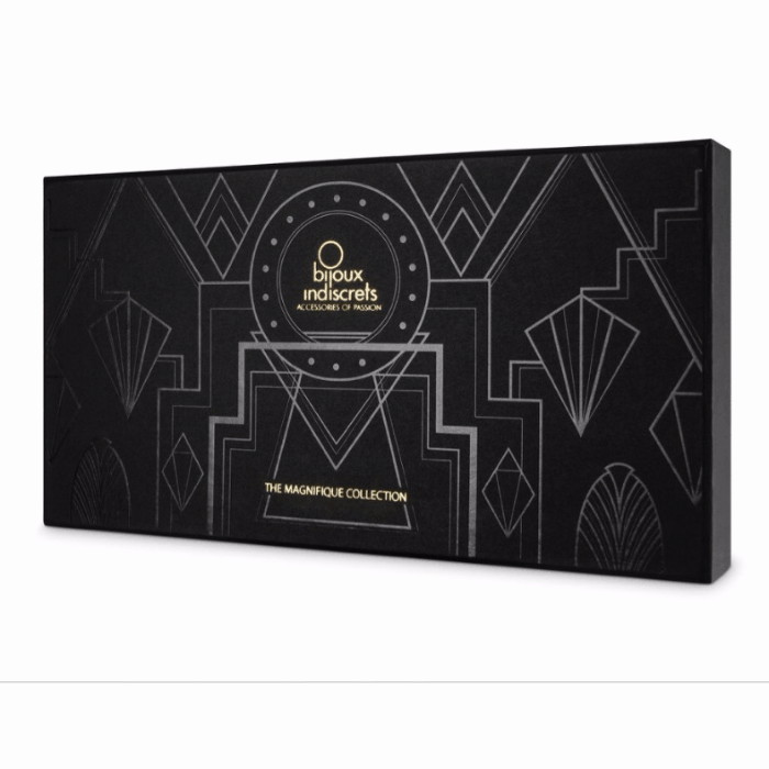 Bijoux Colar Magnífico de Metal Com Franjas Douradas