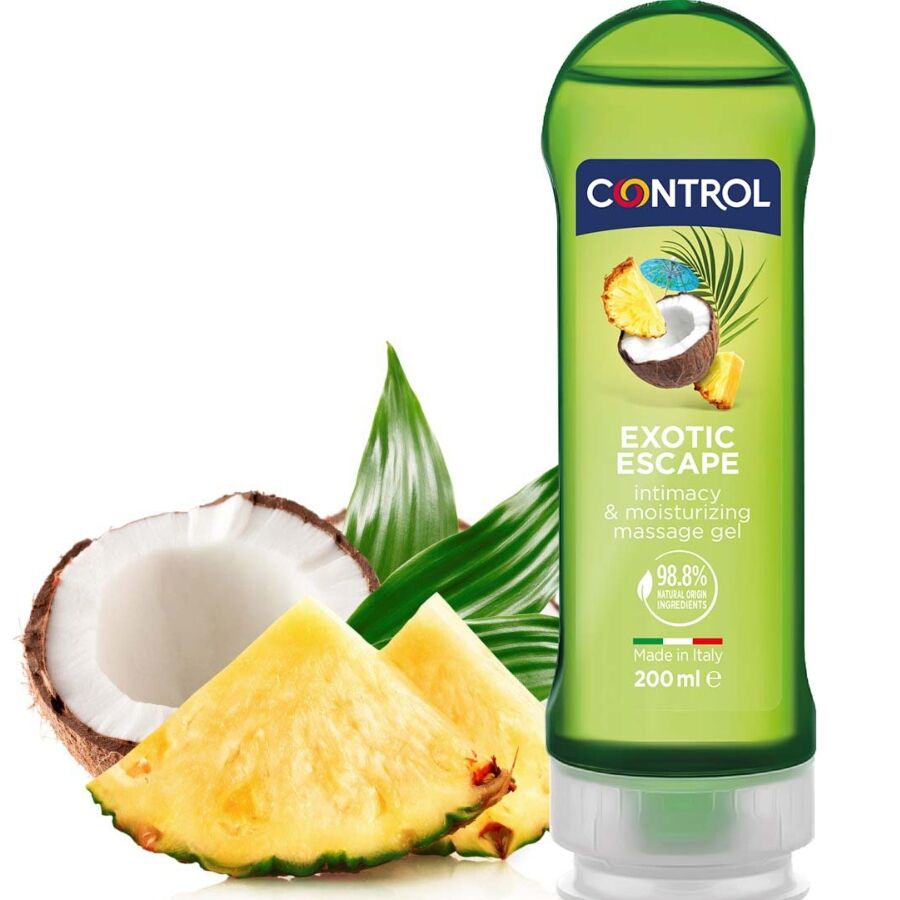 Control 2 En 1 Massagem & Prazer Exótico 200 Ml