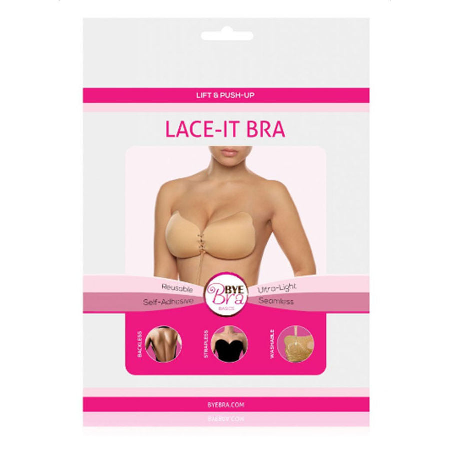 Bye-bra Lace-it Aprimoramento Push-up Preto Copo D