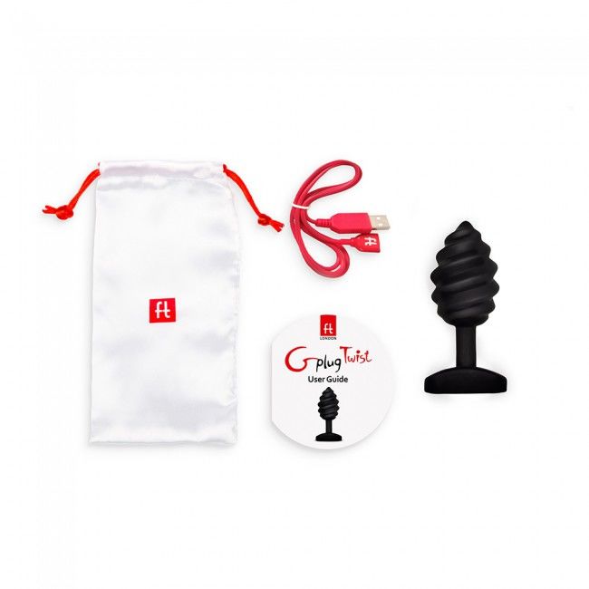 G-vibe Gplug Twist Com Vibrao Preto