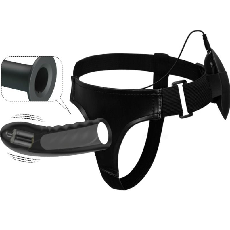 Pretty Love Marvin Strap On Com Vibrao e Dildo Oco