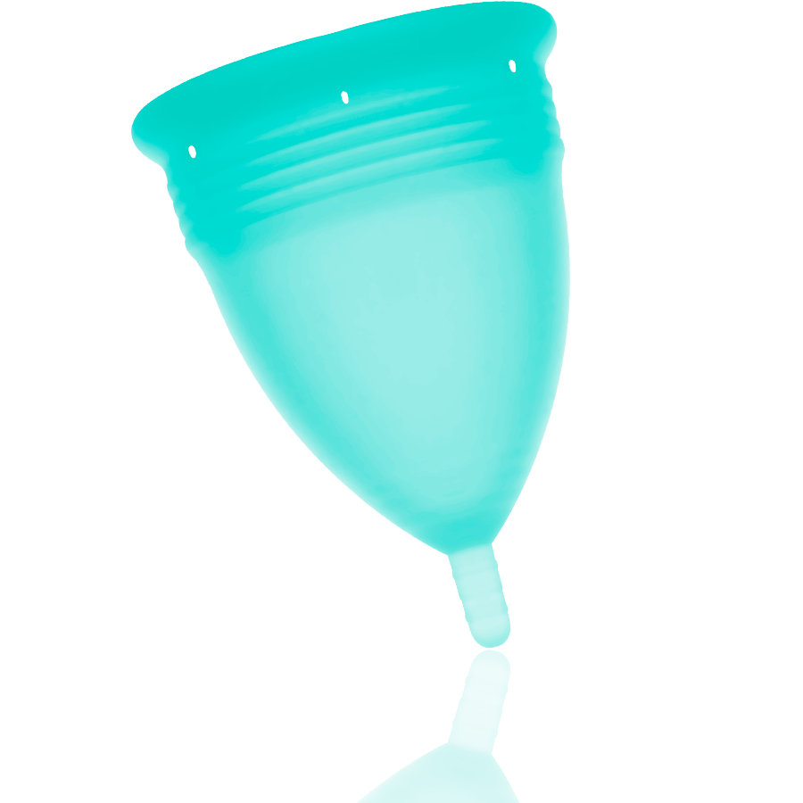 Stercup - Copo Menstrual de Silicone Fda Aquamarine - Tamanho L