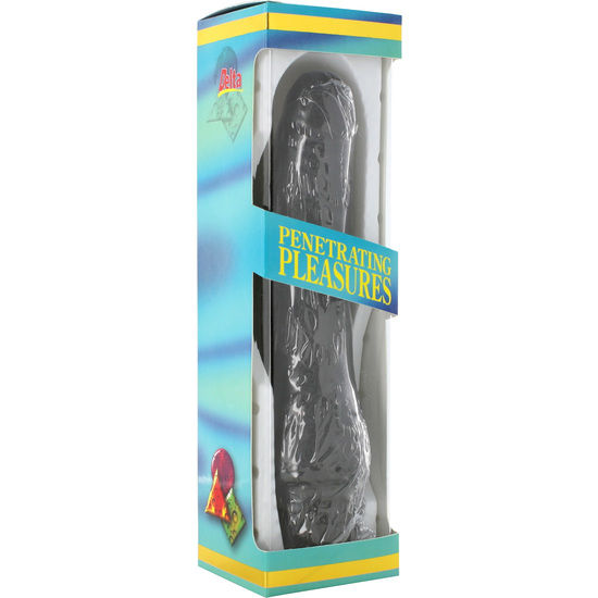 Seven Creations Vibrador Vinil P-shape Pénis Preto 20 Cm