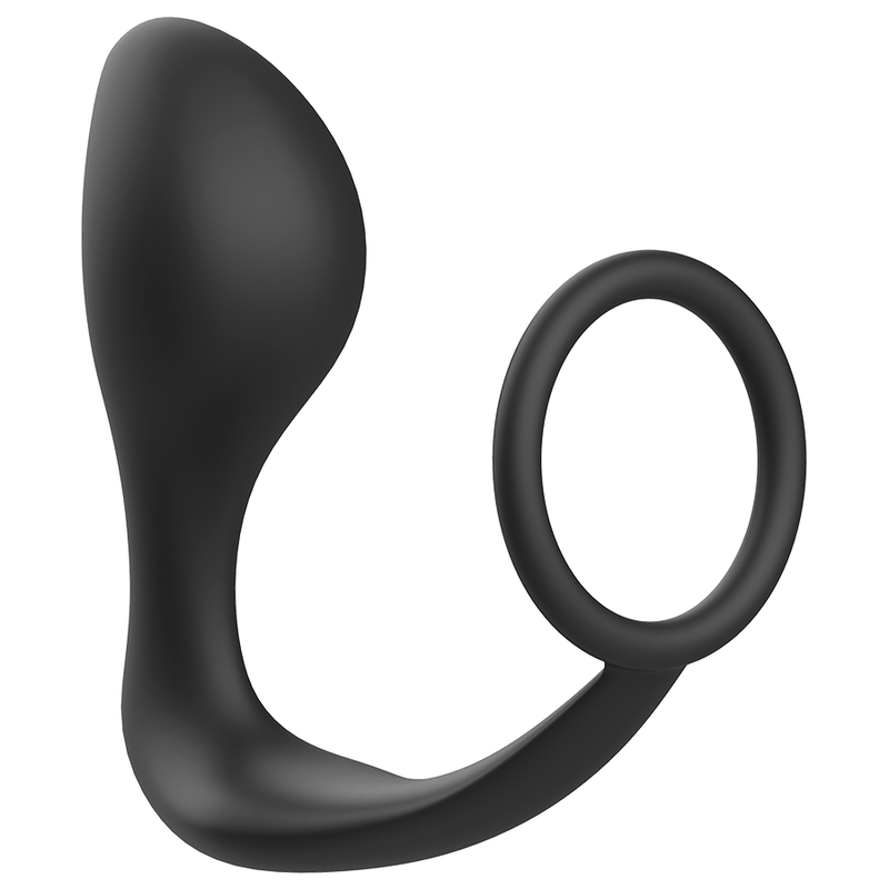 Addicted Toys -Plug Anal Com Anel de Silicone Preto