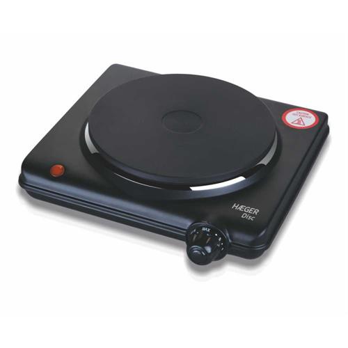 Haeger Placa Elétrica Portátil 1 Disco 1500W - Preta