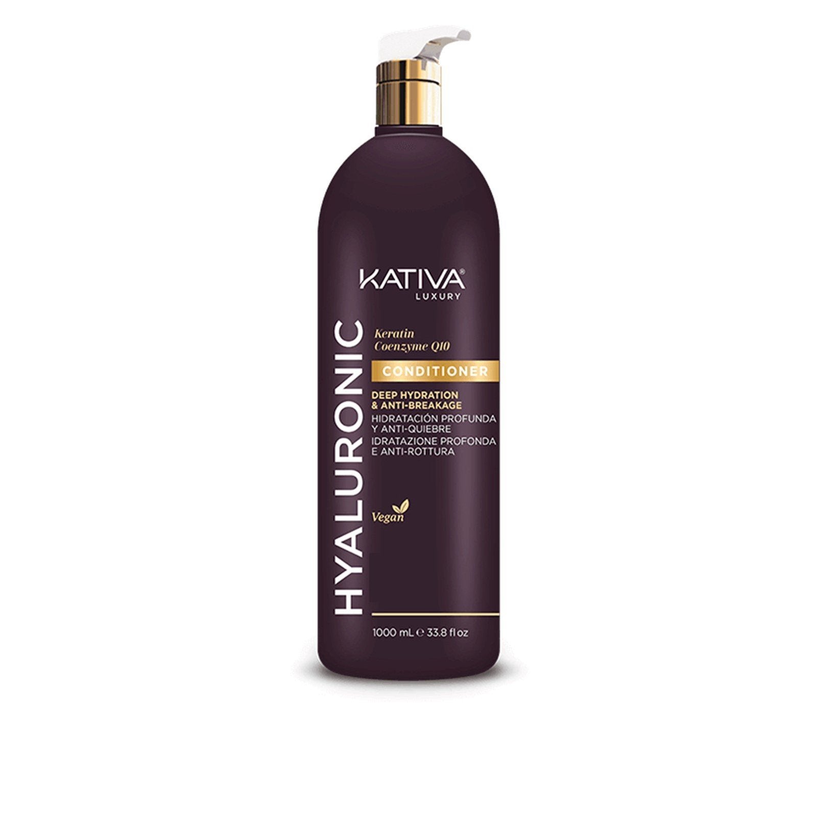 Kativa Luxury Hyaluronic Deep Hydration &amp; Anti-Breakage Amaciador 1L