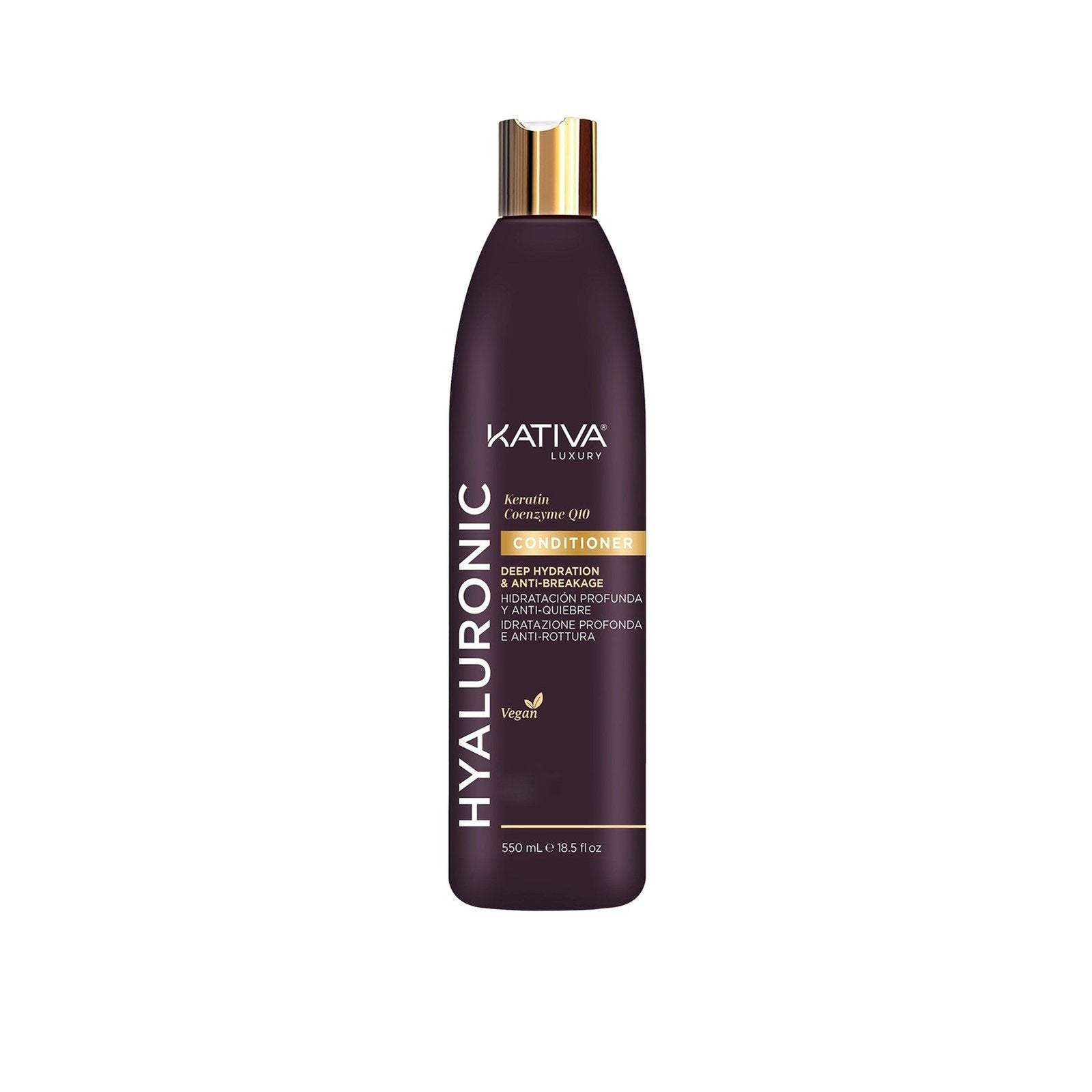 Kativa Luxury Hyaluronic Keratin Coenzyme Q10 Amaciador 550ml