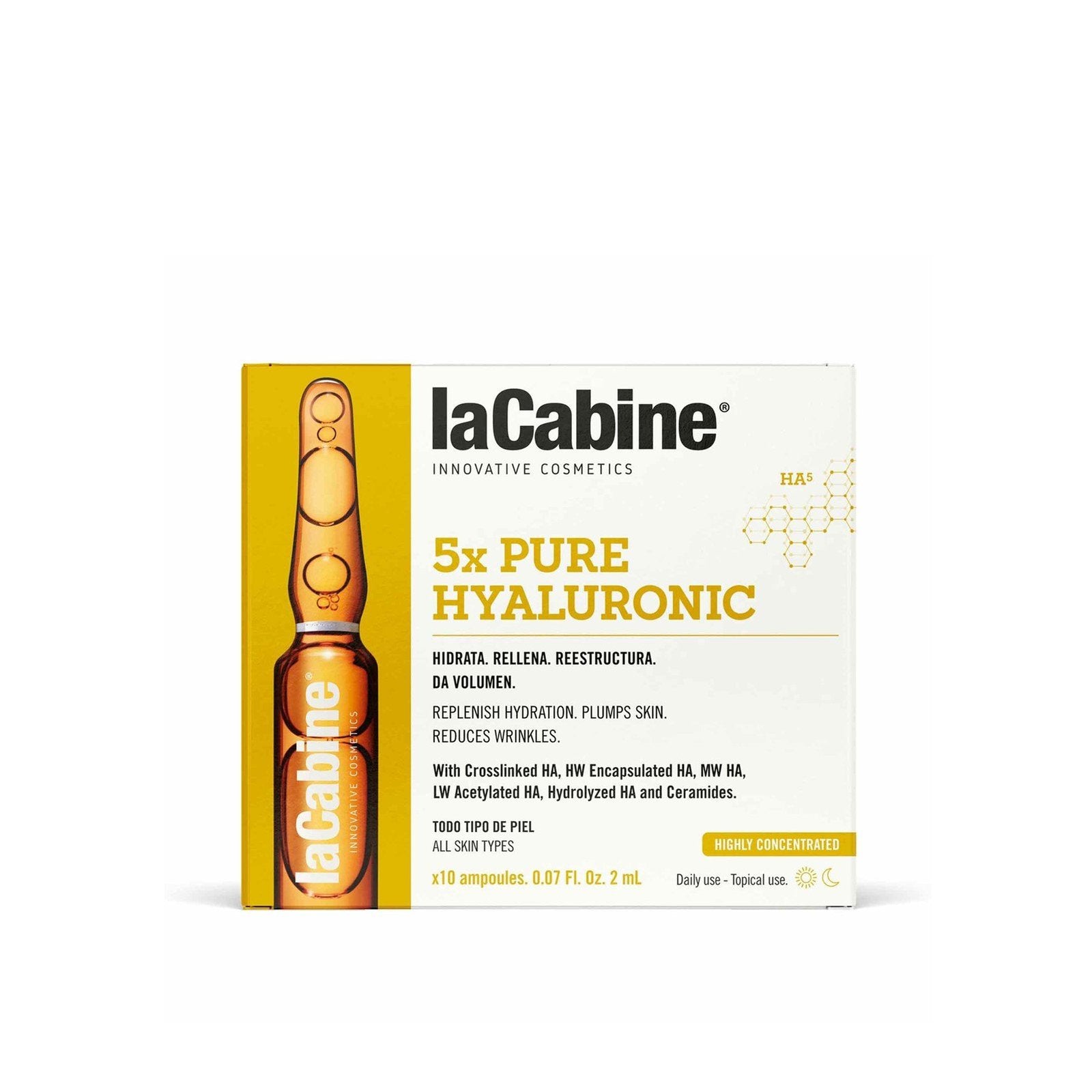 La Cabine 5x Pure Hyaluronic Concentrated Ampolas 10x2ml