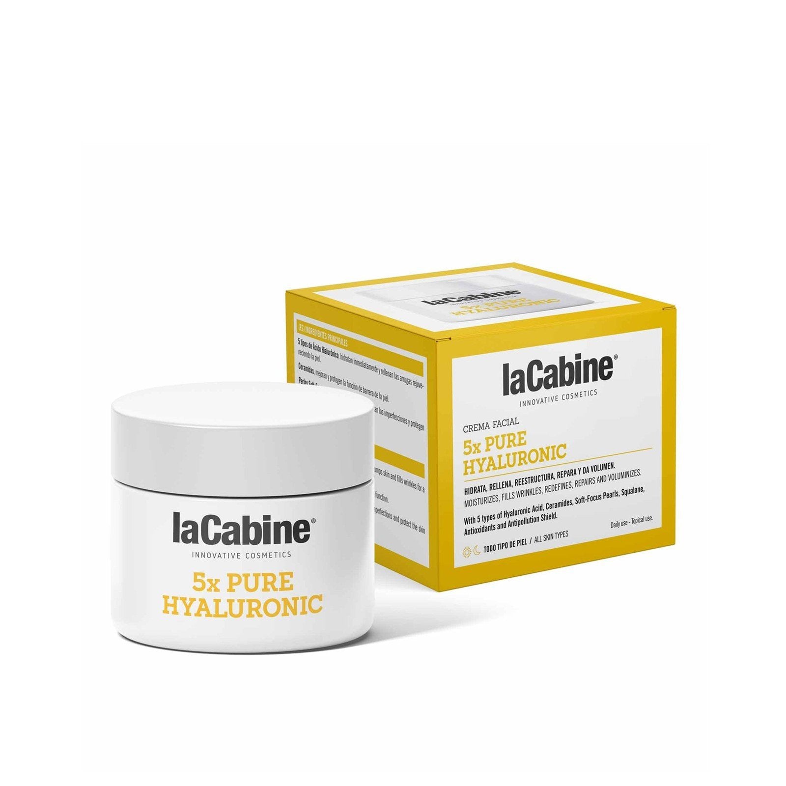 La Cabine 5x Pure Hyaluronic creme de rosto 50ml